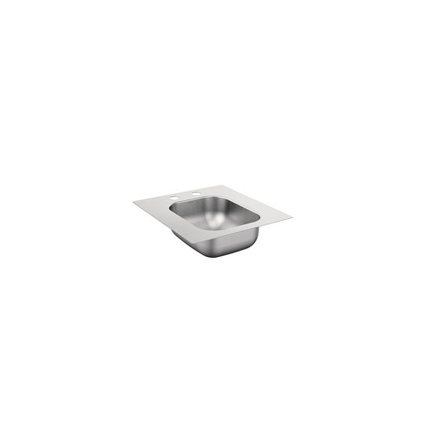 16-3/8"X17-3/8" Stainless Steel 20 Gauge Single Bowl Drop In Sink
